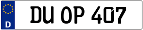 Truck License Plate